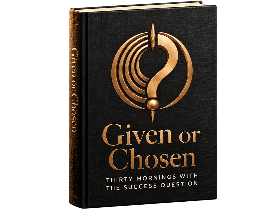 The Given or Chosen field book: black cloth, the bronze mark on the cover